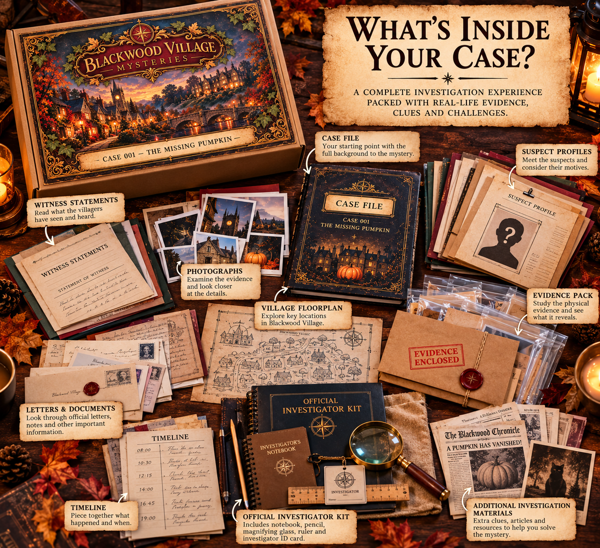 Blackwood Village Mysteries — Case 001: The Missing Pumpkin